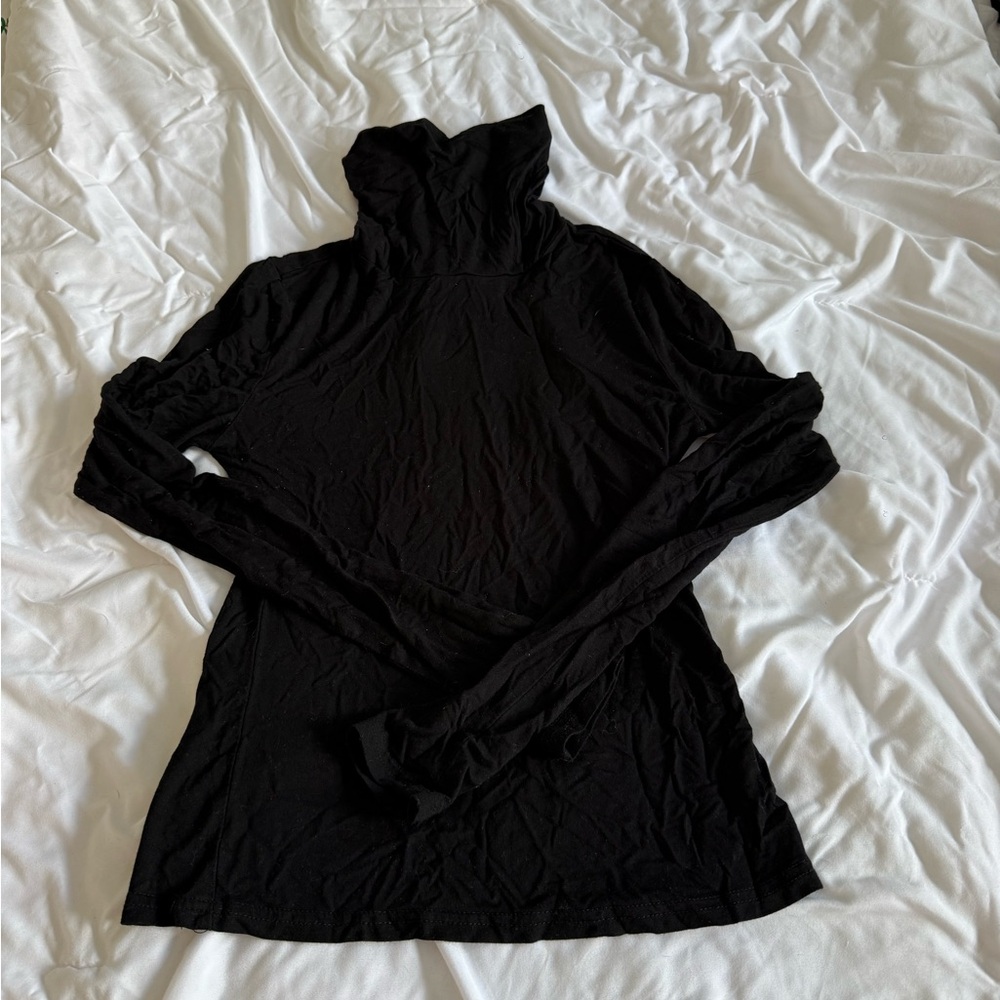 SHEIN Black Long Sleeve Turtleneck